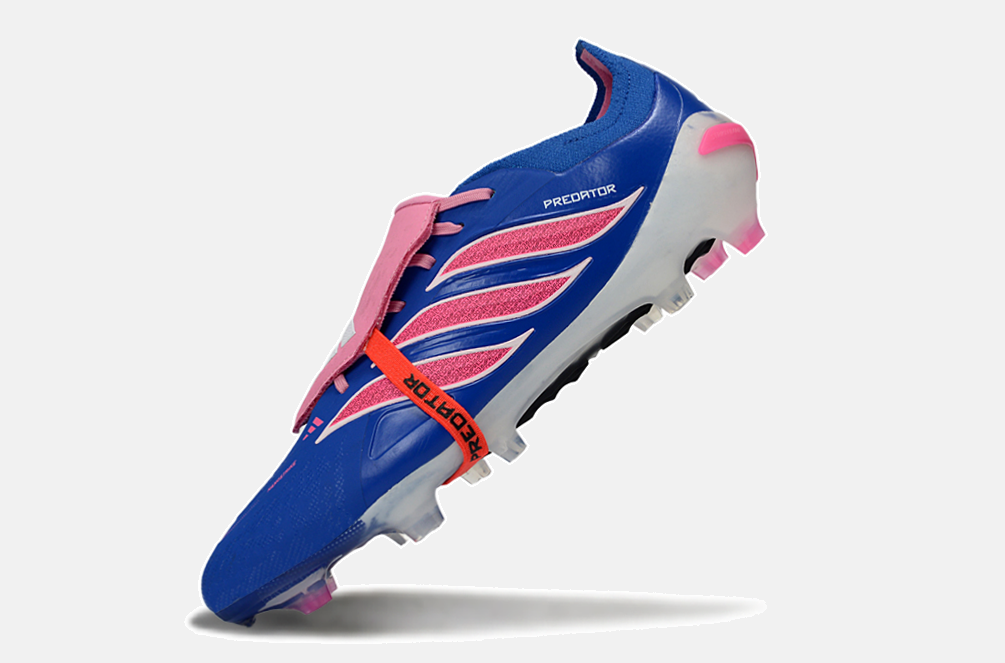 Chuteira Adidas Predator Elite FT 26 FG - Azul, Rosa e Branca