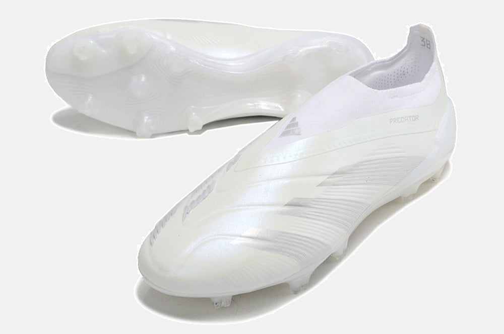 Chuteira Adidas Predator Elite Laceless FG - Branca
