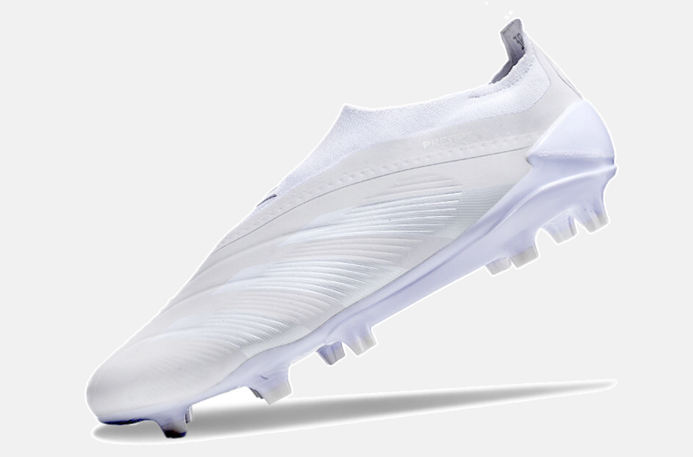 Chuteira Adidas Predator Elite Laceless FG - Branca