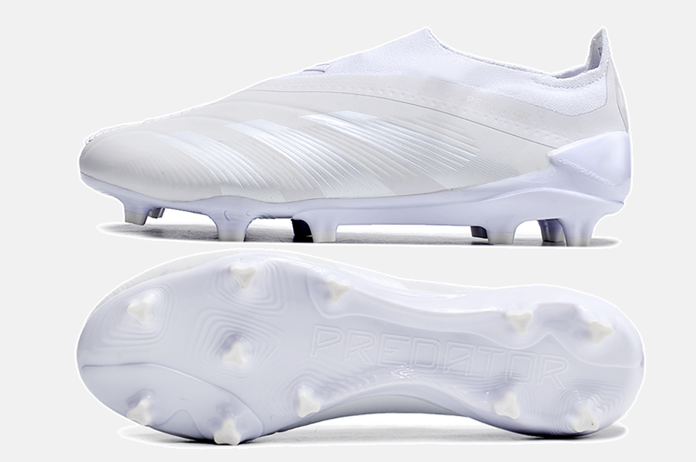 Chuteira Adidas Predator Elite Laceless FG - Branca