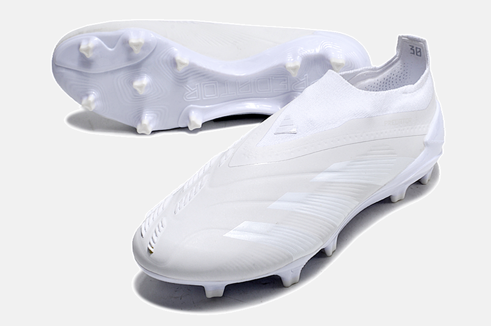 Chuteira Adidas Predator Elite Laceless FG - Branca