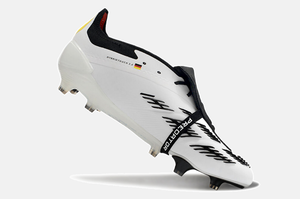 Chuteira Adidas Predator Elite Tongue FG - Branca e Preta