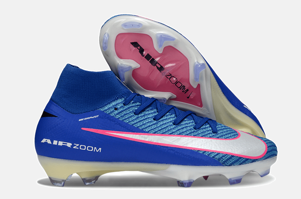 Chuteira Nike Air Zoom Mercurial Superfly 10 Elite FG - Azul, Branca e Rosa - Attack Pack - MAGNUM SPORT*