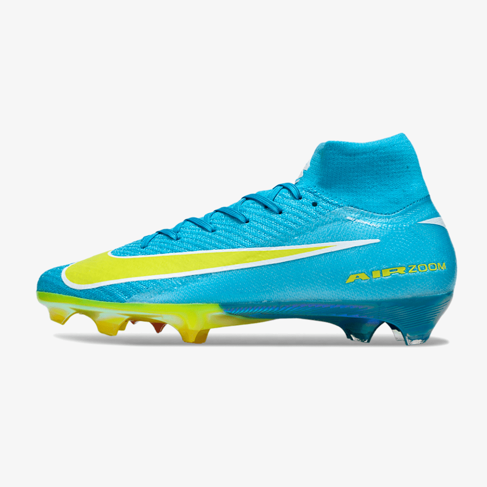 Chuteira Nike Air Zoom Mercurial Superfly 10 Elite FG - Azul, Verde e Rosa - MAGNUM SPORT*