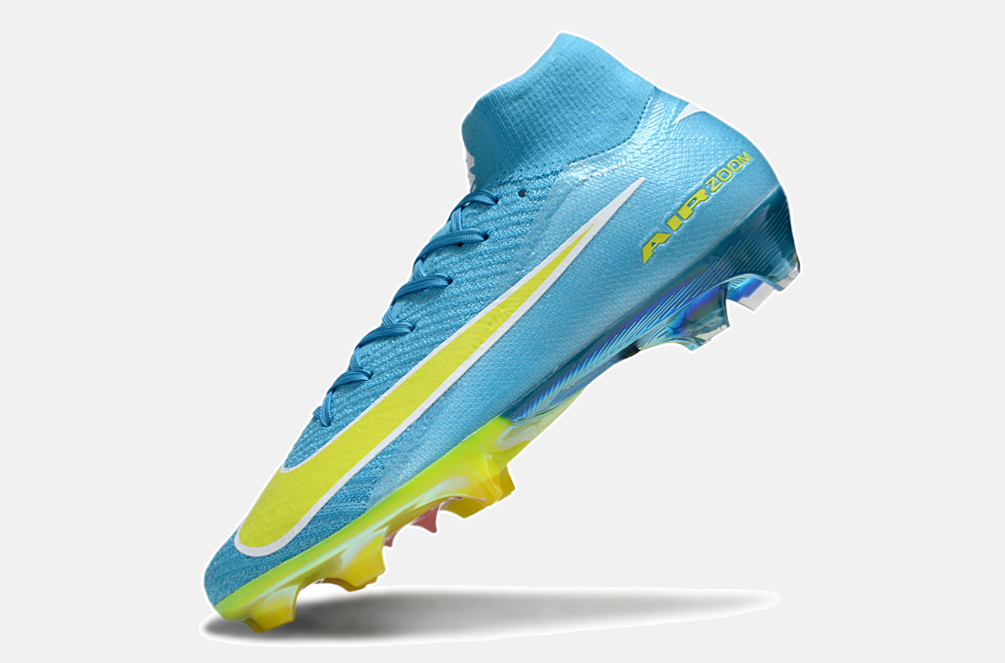 Chuteira Nike Air Zoom Mercurial Superfly 10 Elite FG - Azul, Verde e Rosa