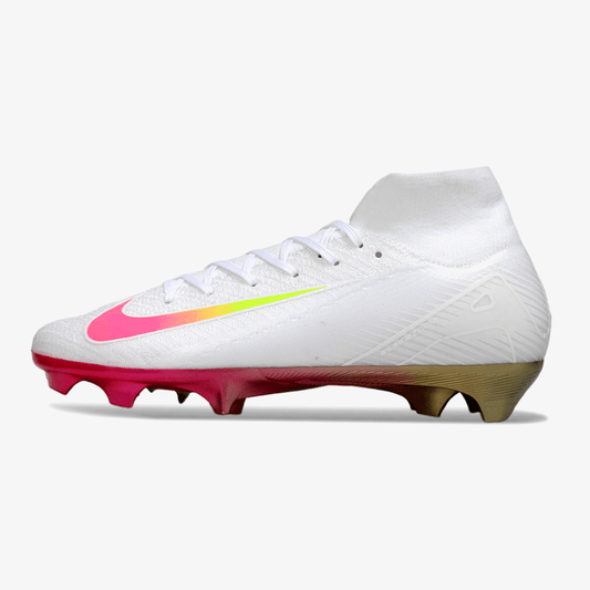 Chuteira Nike Air Zoom Mercurial Superfly 10 Elite FG - Branca e Rosa - MAGNUM SPORT*