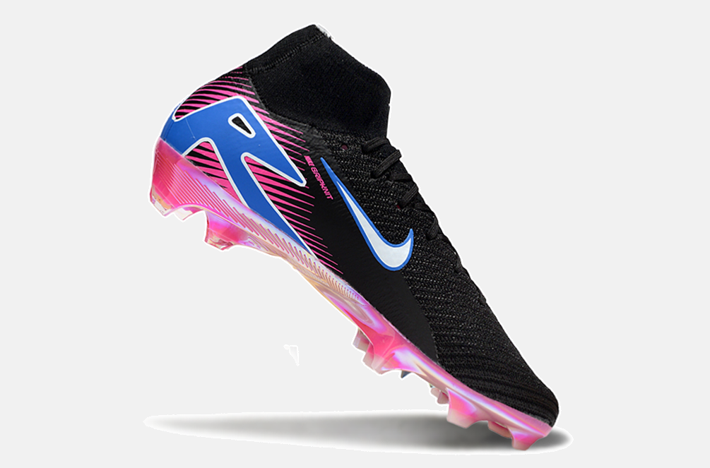 Chuteira Nike Air Zoom Mercurial Superfly 10 Elite FG - Preta, Rosa e Azul