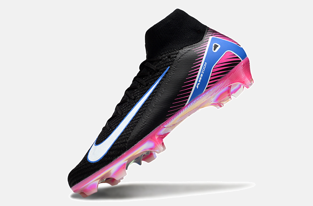 Chuteira Nike Air Zoom Mercurial Superfly 10 Elite FG - Preta, Rosa e Azul