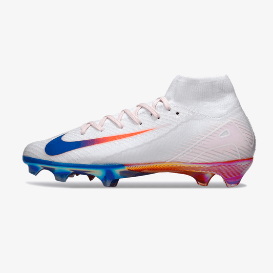 Chuteira Nike Air Zoom Mercurial Superfly 10 Elite FG - Branca, Vermelha e Azul - MAGNUM SPORT*