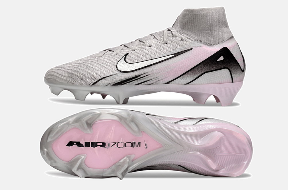 Chuteira Nike Air Zoom Mercurial Superfly 10 Elite FG - Cinza, Prata e Rosa - MAGNUM SPORT*