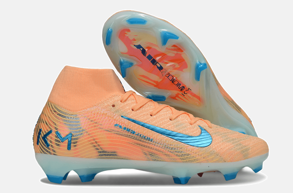 Chuteira Nike Air Zoom Mercurial Superfly 10 Elite FG - Laranja, Azul e Branca - MAGNUM SPORT*