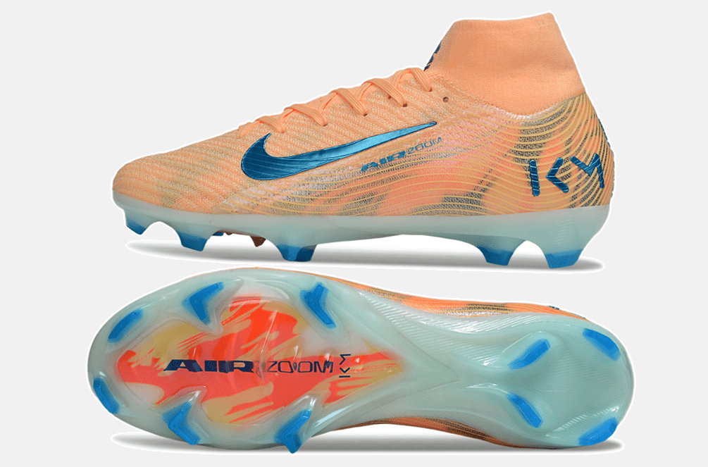 Chuteira Nike Air Zoom Mercurial Superfly 10 Elite FG - Laranja, Azul e Branca - MAGNUM SPORT*