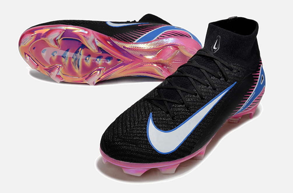 Chuteira Nike Air Zoom Mercurial Superfly 10 Elite FG - Preta, Rosa e Azul - MAGNUM SPORT*