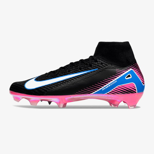 Chuteira Nike Air Zoom Mercurial Superfly 10 Elite FG - Preta, Rosa e Azul - MAGNUM SPORT*