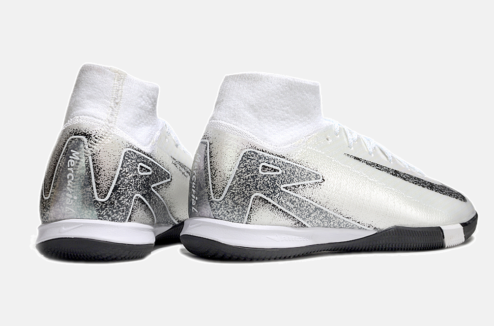 Chuteira Nike Air Zoom Mercurial Superfly 10 Elite  IC - Branca e Prata - imagem 7
