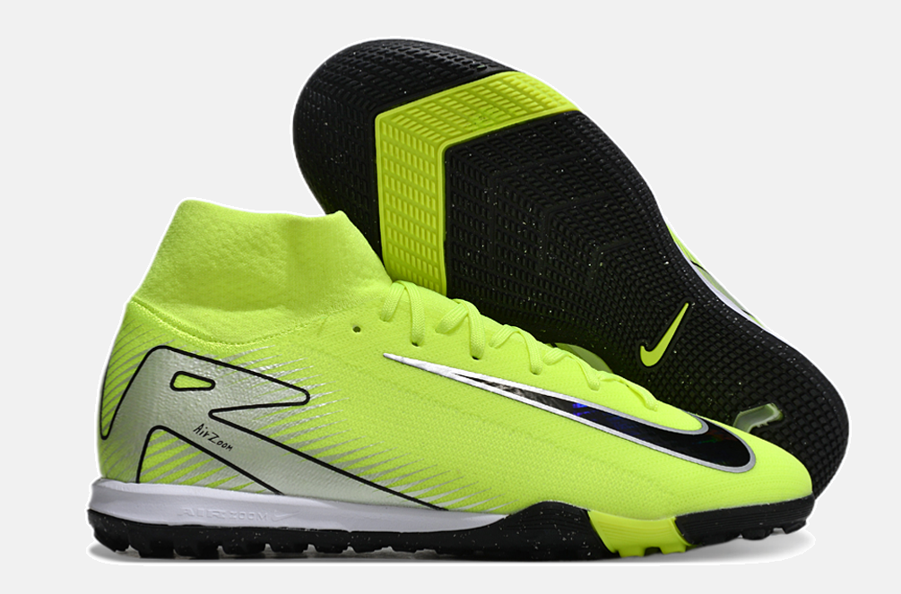 Chuteira Nike Air Zoom Mercurial Superfly 10 Elite  IC - Verde, Prata e Preta - imagem 8