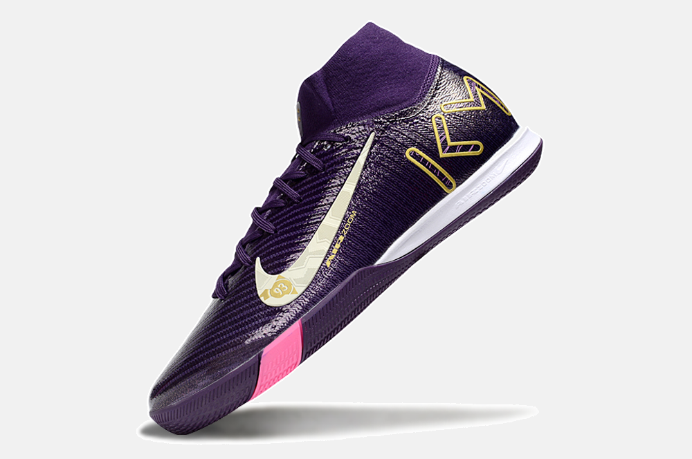 Chuteira Nike Air Zoom Mercurial Superfly 10 Elite Kylian Mbappé  IC - Roxa - imagem 5