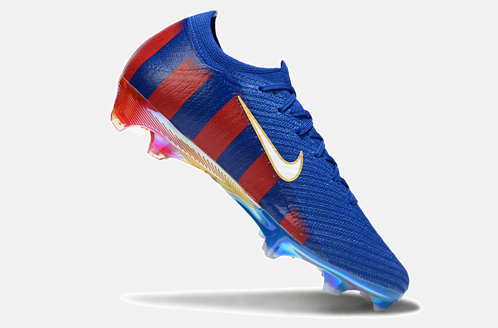Chuteira Nike Air Zoom Mercurial Vapor 16 Elite FG - Azul e Grená - imagem 6