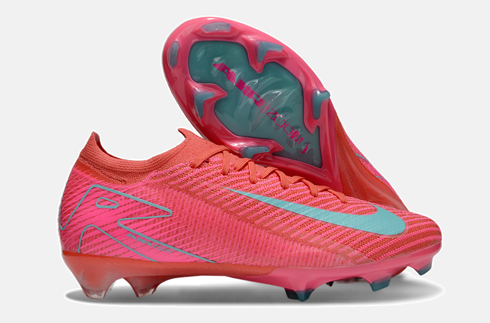 Chuteira Nike Air Zoom Mercurial Vapor 16 Elite FG - Rosa e Azul - Pack Mad Energy