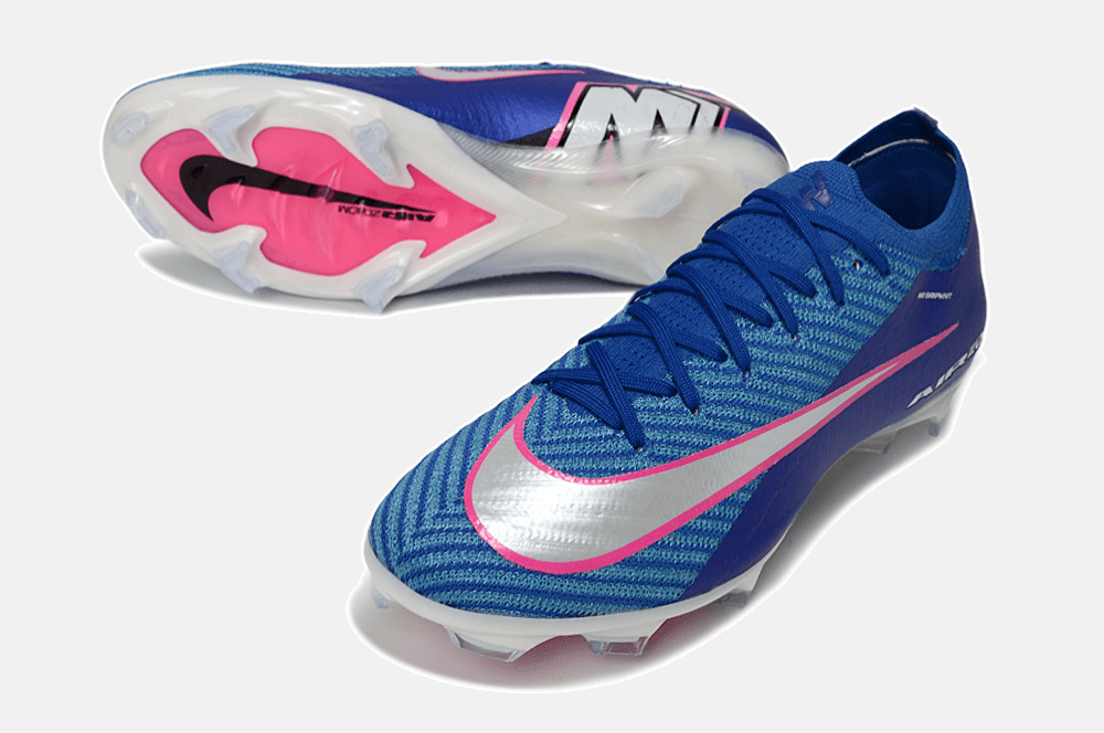 Chuteira Nike Air Zoom Mercurial Vapor 16 Elite FG - Azul, Branca e Rosa - Attack Pack - MAGNUM SPORT*