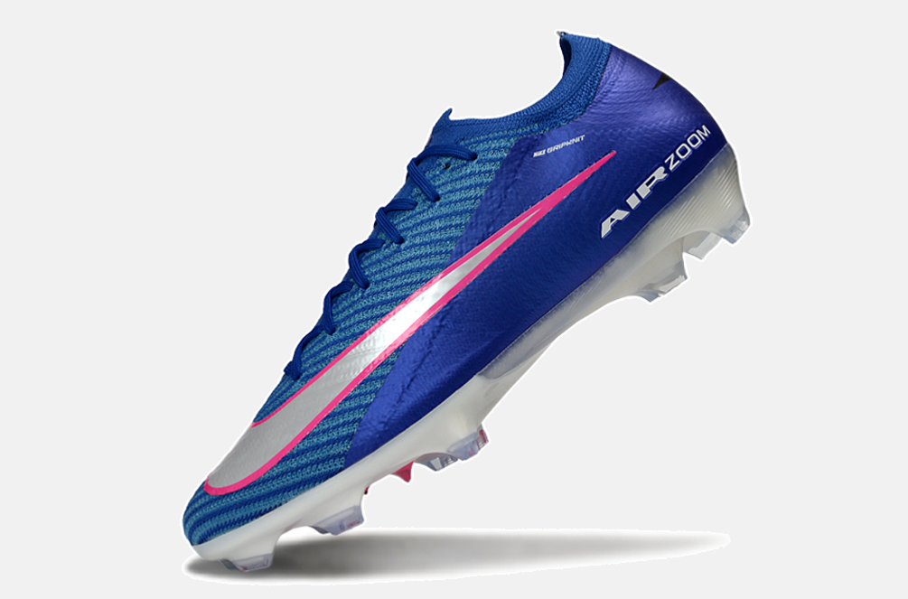 Chuteira Nike Air Zoom Mercurial Vapor 16 Elite FG - Azul, Branca e Rosa - Attack Pack