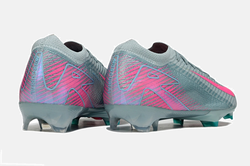 Chuteira Nike AIR Zoom Mercurial Vapor 16 Elite FG - Azul e Rosa - Pack Prism