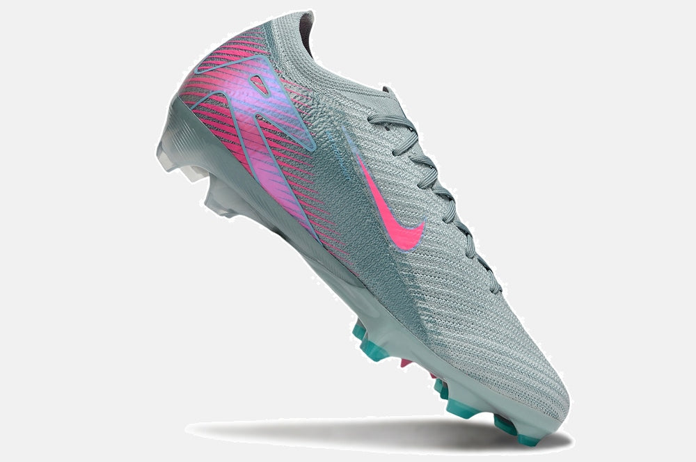 Chuteira Nike AIR Zoom Mercurial Vapor 16 Elite FG - Azul e Rosa - Pack Prism
