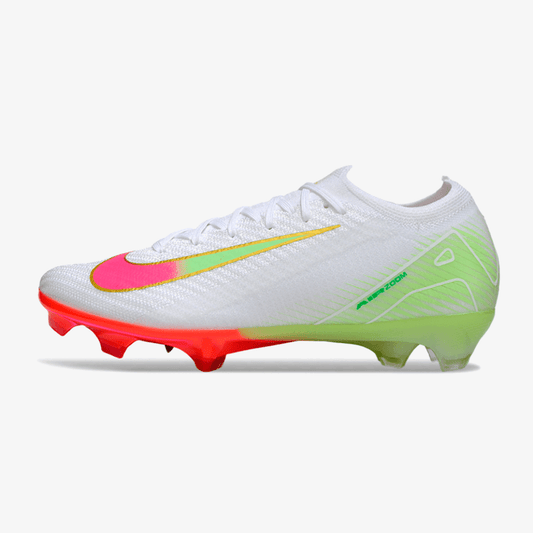 Chuteira Nike Air Zoom Mercurial Vapor 16 Elite FG - Branca, Verde e Rosa - MAGNUM SPORT*