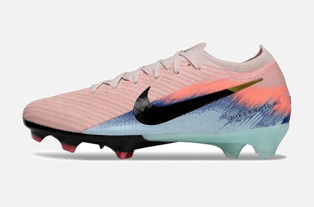 Chuteira Nike Air Zoom Mercurial Vapor 16 Elite FG - Rosa, Azul e Preta - MAGNUM SPORT*