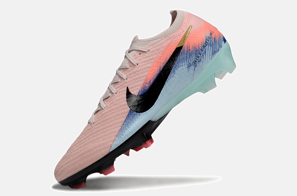 Chuteira Nike Air Zoom Mercurial Vapor 16 Elite FG - Rosa, Azul e Preta - MAGNUM SPORT*