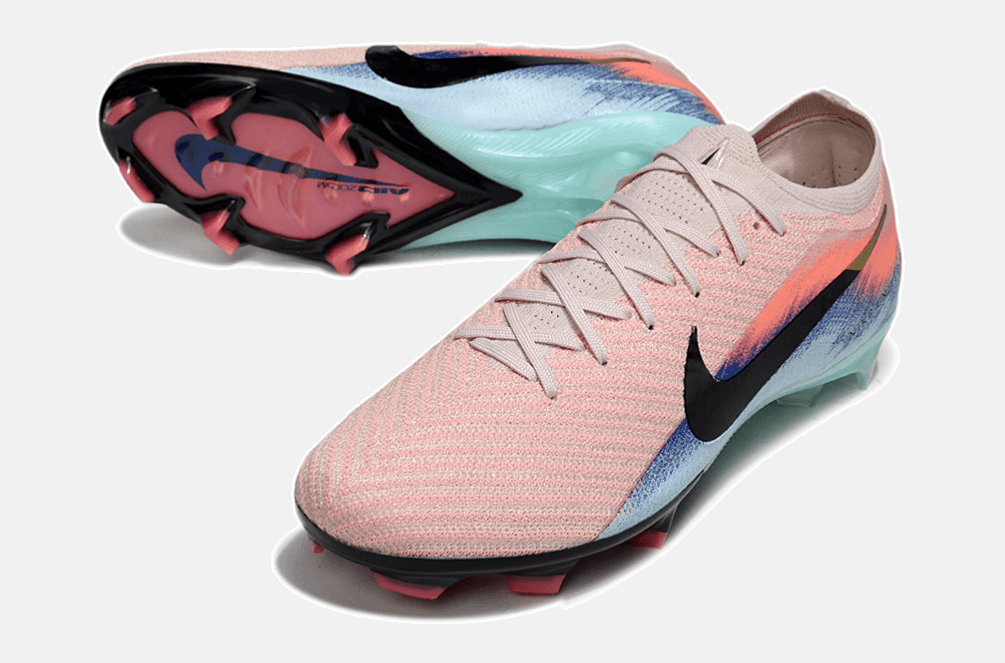Chuteira Nike Air Zoom Mercurial Vapor 16 Elite FG - Rosa, Azul e Preta - MAGNUM SPORT*