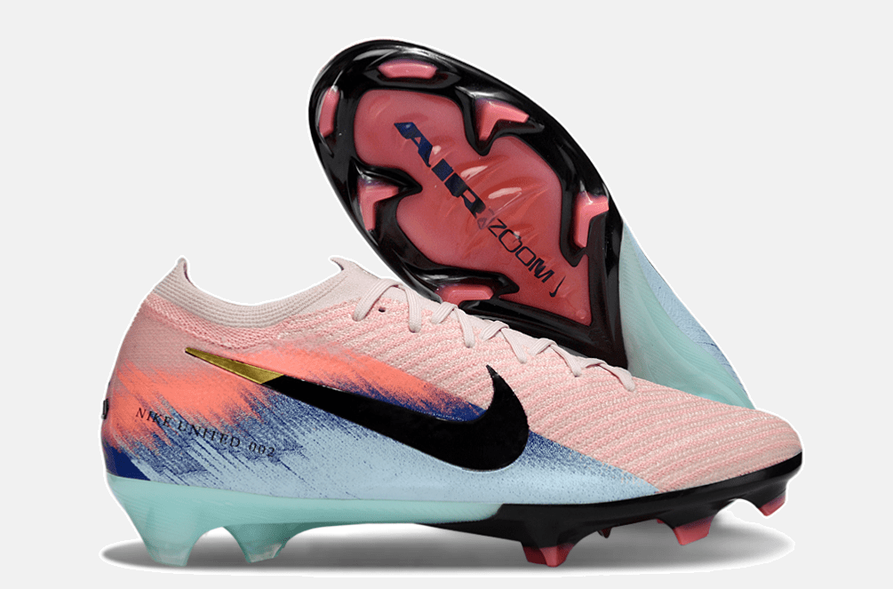 Chuteira Nike Air Zoom Mercurial Vapor 16 Elite FG - Rosa, Azul e Preta - MAGNUM SPORT*