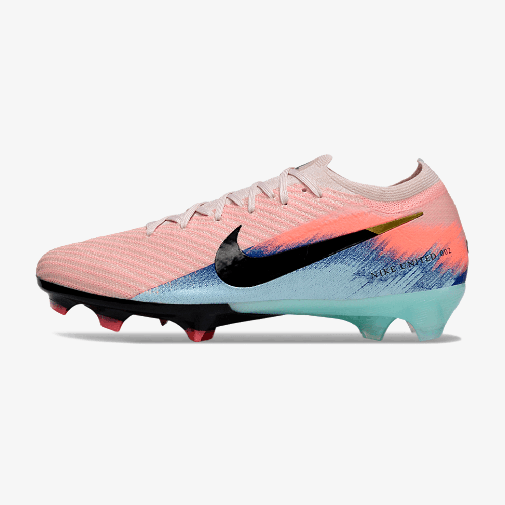 Chuteira Nike Air Zoom Mercurial Vapor 16 Elite FG - Rosa, Azul e Preta - MAGNUM SPORT*