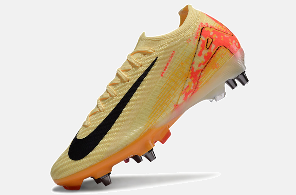 Chuteira Nike Air Zoom Mercurial Vapor 16 Elite SG - Amarela e Laranja - imagem 5