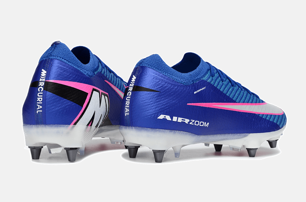 Chuteira Nike Air Zoom Mercurial Vapor 16 Elite SG - Azul, Branca e Rosa - Attack Pack - MAGNUM SPORT*