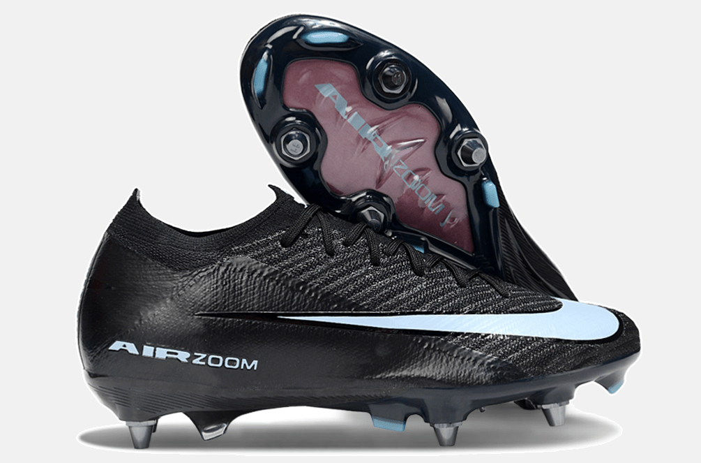 Chuteira Nike Air Zoom Mercurial Vapor 16 Elite SG - Preta e Azul - Shadow Pack - MAGNUM SPORT*