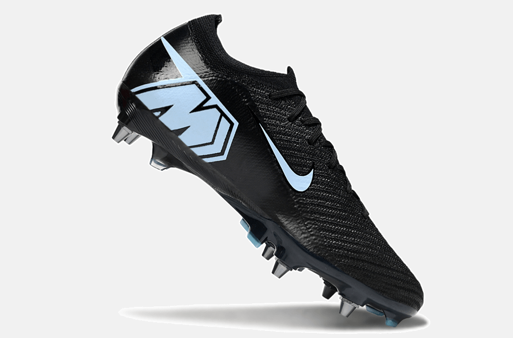 Chuteira Nike Air Zoom Mercurial Vapor 16 Elite SG - Preta e Azul - Shadow Pack - MAGNUM SPORT*