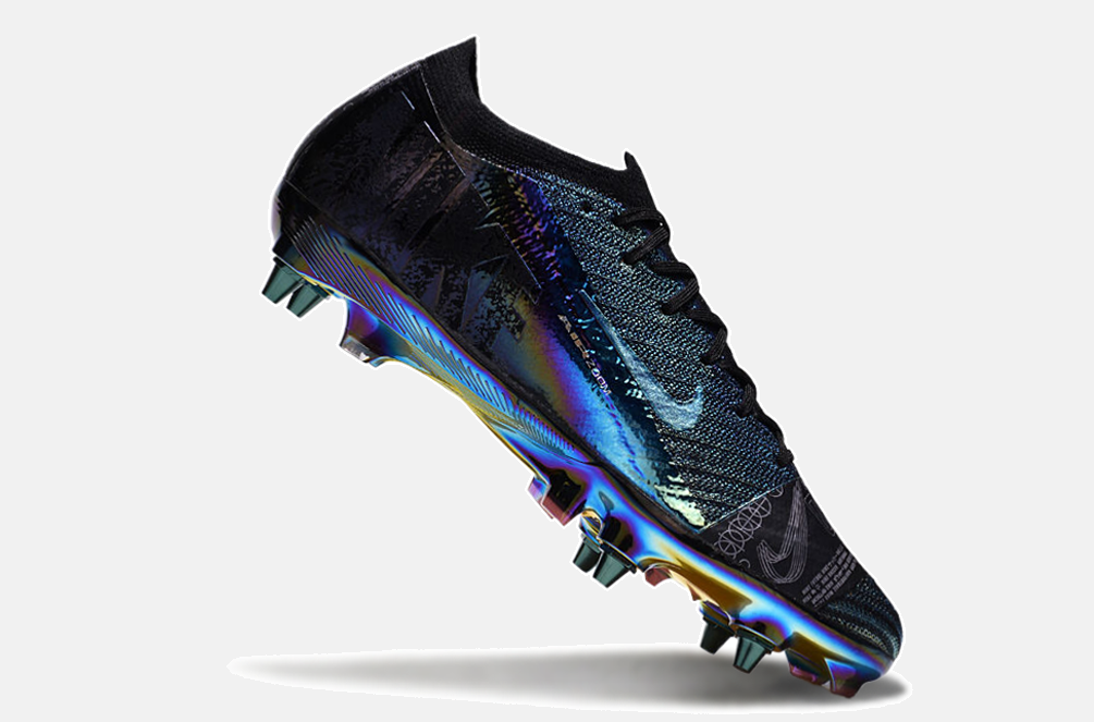 Chuteira Nike Air Zoom Mercurial Vapor 16 Elite SG - Preta e Azul - imagem 6
