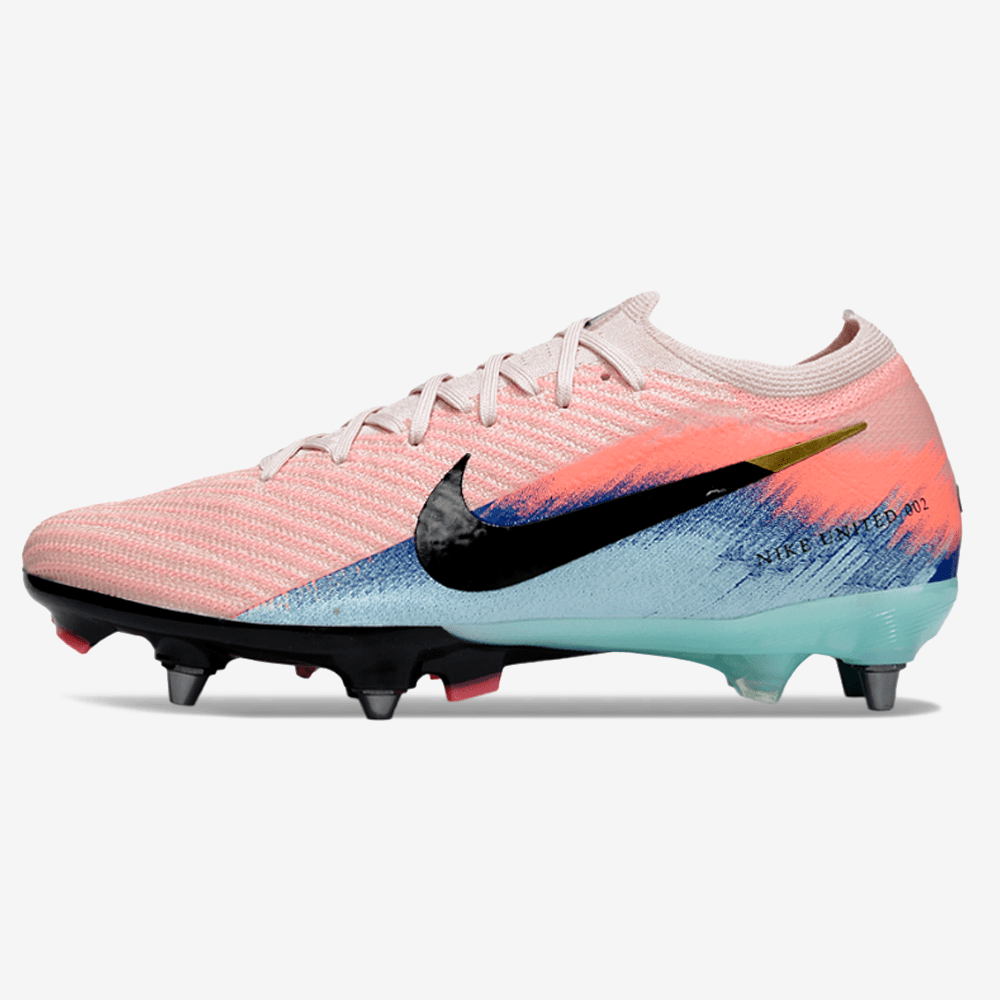 Chuteira Nike Air Zoom Mercurial Vapor 16 Elite SG - Rosa, Azul e Preta - United 02 Pack - MAGNUM SPORT*
