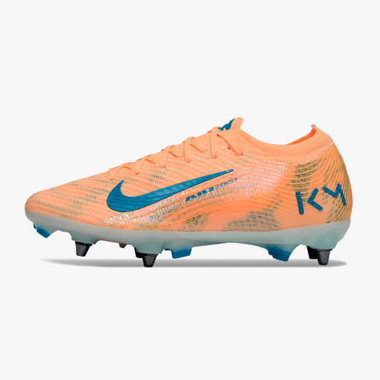Chuteira Nike Air Zoom Mercurial Vapor 16 Kylian Mbappe Elite SG - Laranja e Azul - MAGNUM SPORT*