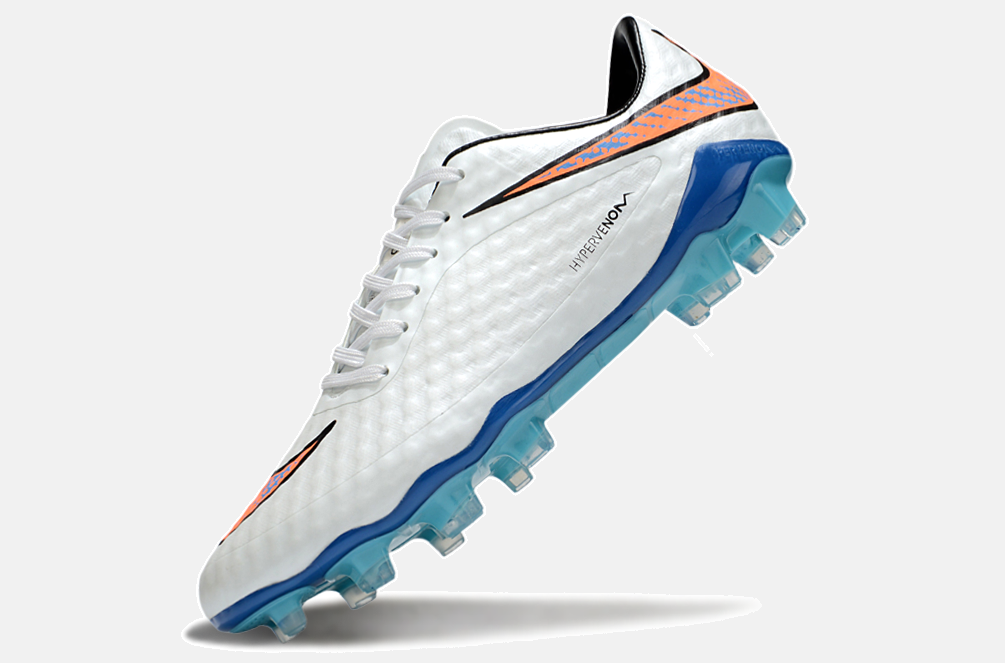Chuteira Nike Hypervenom Elite FG - Branca e Azul