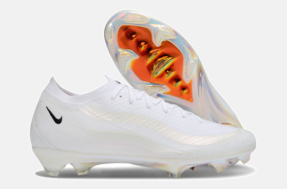 Chuteira Nike Mercurial  Air Max 95 Elite FG - Branca e Laranja - imagem 8