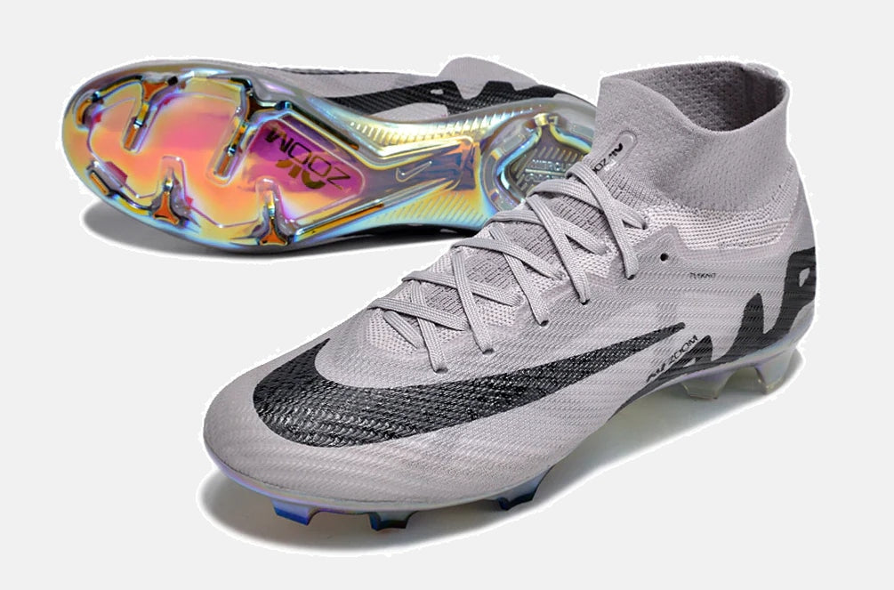 Chuteira Nike Mercurial superfly 9 Air Zoom Ultra FG - Cinza