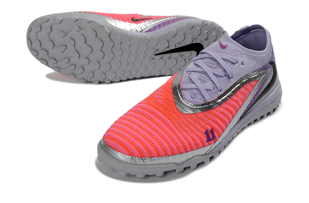 Chuteira Nike Phantom 6 Alexia Putellas Elite TF - Laranja e Roxa - MAGNUM SPORT*