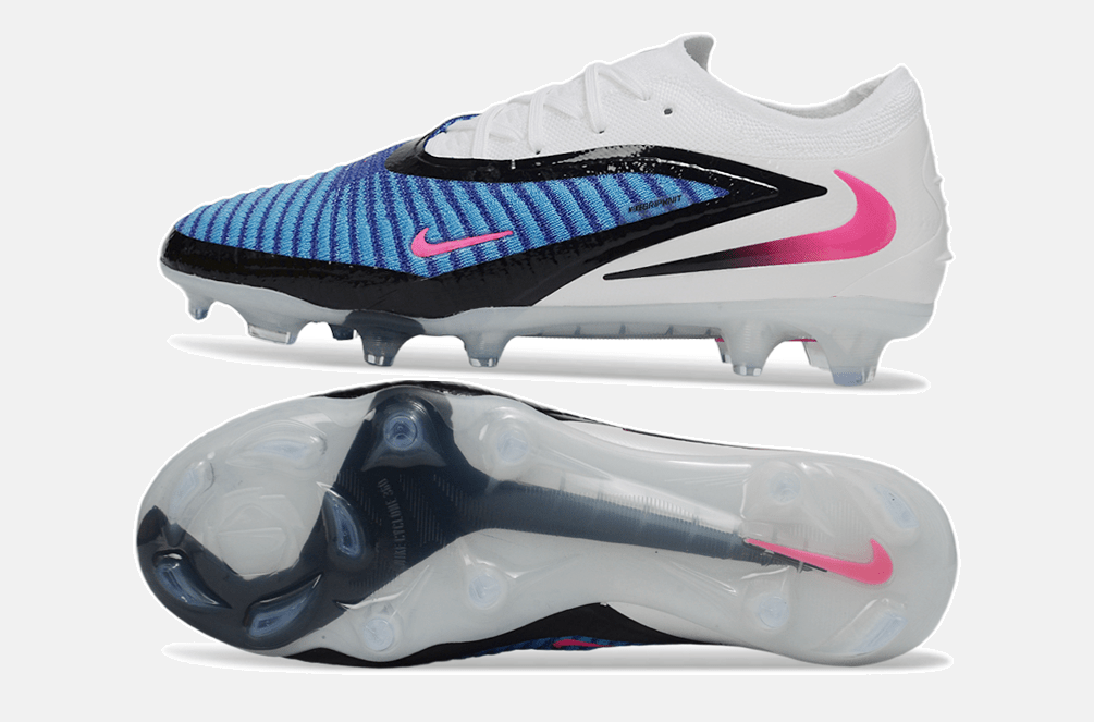 Chuteira Nike Phantom 6 Elite FG - Azul, Branca e Rosa - Attack Pack - MAGNUM SPORT*