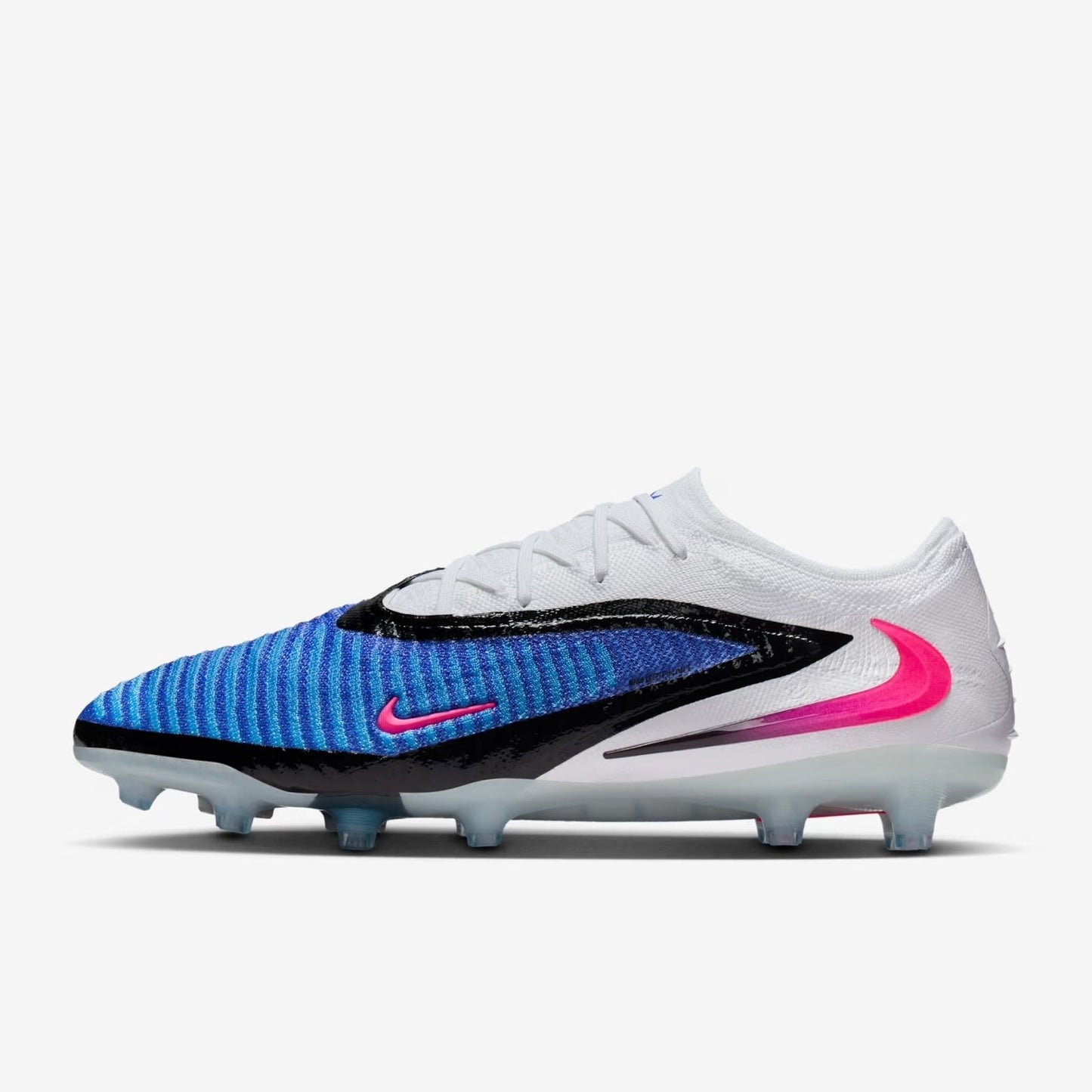 Chuteira Nike Phantom 6 Elite FG - Azul, Branca e Rosa - Attack Pack - MAGNUM SPORT*