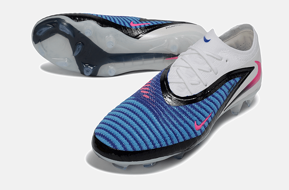Chuteira Nike Phantom 6 Elite FG - Azul, Branca e Rosa - Attack Pack - MAGNUM SPORT*