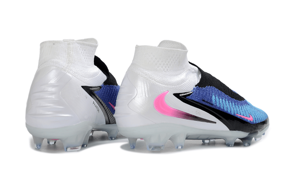 Chuteira Nike Phantom 6 Elite FG - Branca, Azul e Rosa - Attack Pack - MAGNUM SPORT*