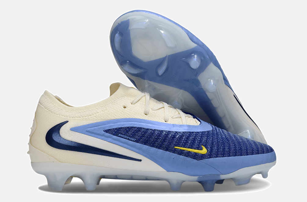 Chuteira Nike Phantom 6 Elite FG - Branca e Azul - Pack Fear Nothing - MAGNUM SPORT*