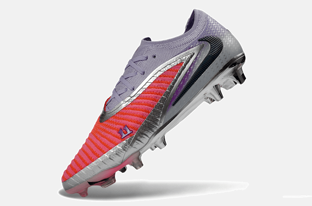 Chuteira Nike Phantom 6 Elite FG - Vermelha, Prata e Roxa - MAGNUM SPORT*